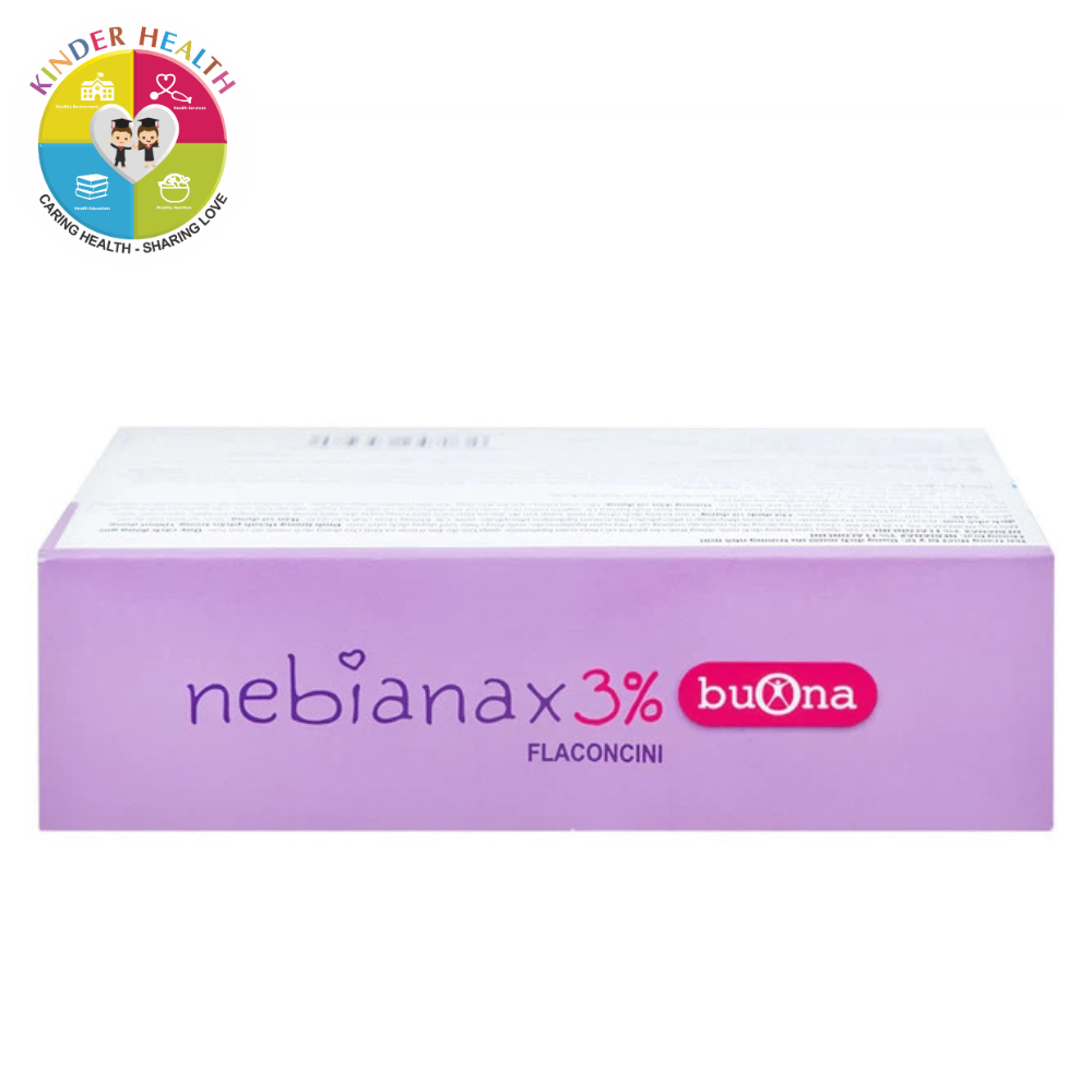 Nước muối Buona Nebianax 3% Flaconcini hỗ trợ viêm mũi cho trẻ