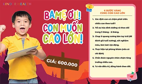 Gói khám tăng trưởng chiều cao