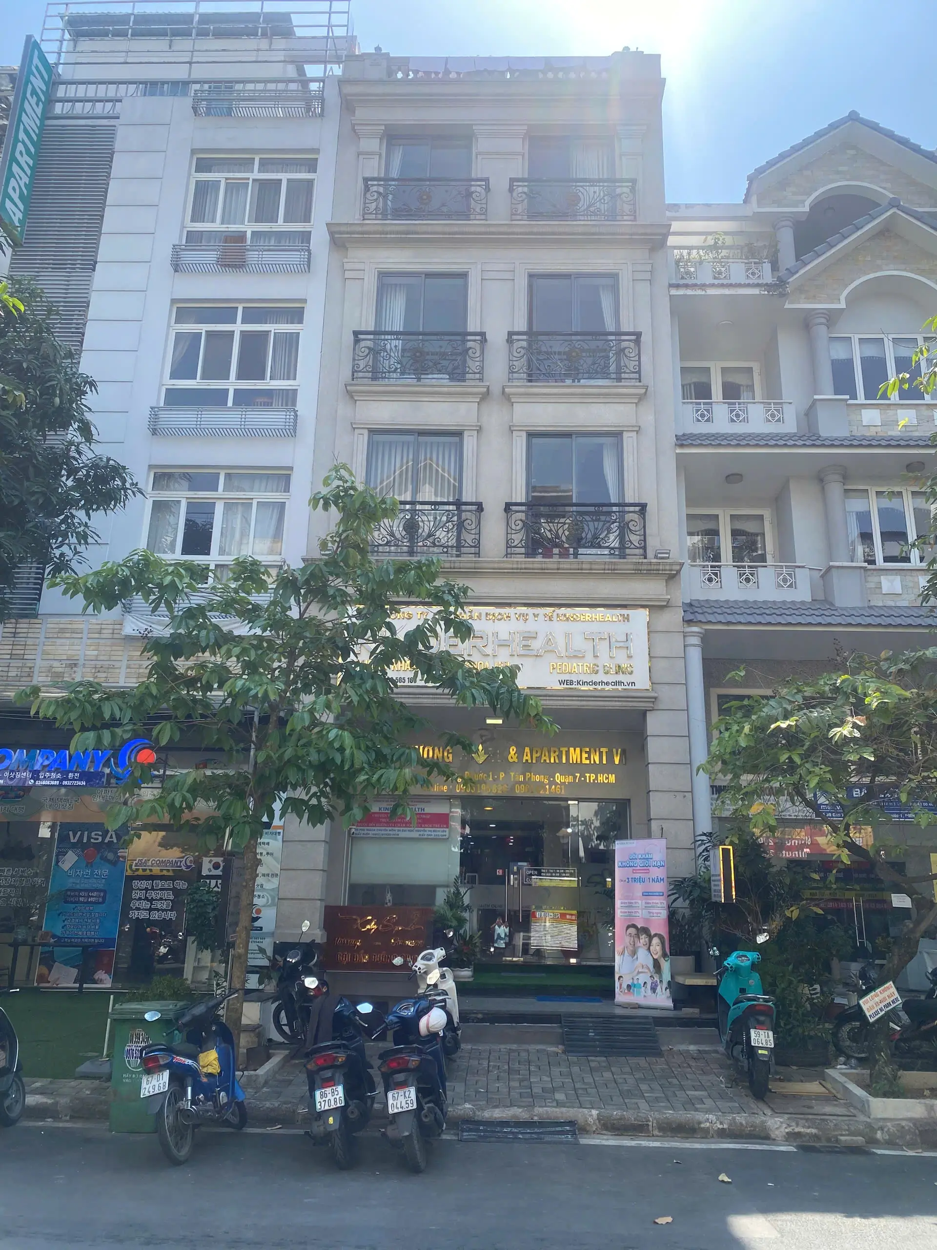 Mặt tiền phòng khám kinderhealth quận 7