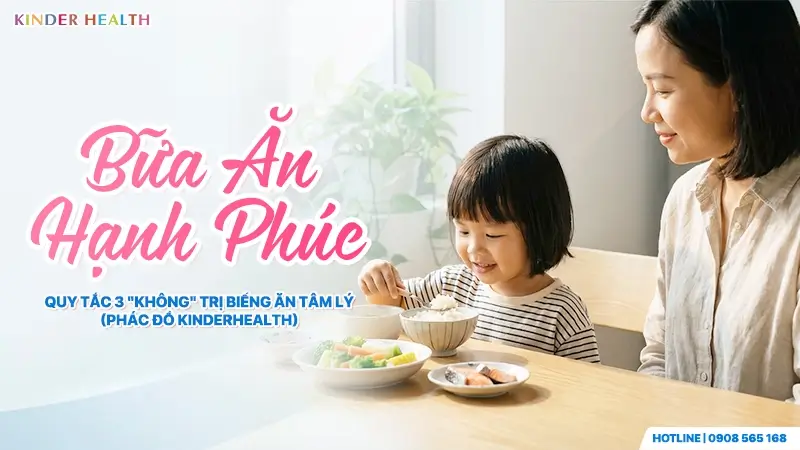 phuc-cho-tre-bieng-an.webp Mẹ và bé đang có bữa ăn hạnh phúc, không áp lực tại bàn ăn