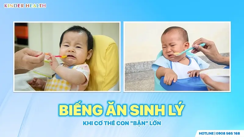 Dấu hiện trẻ bị biếng ăn sinh lý