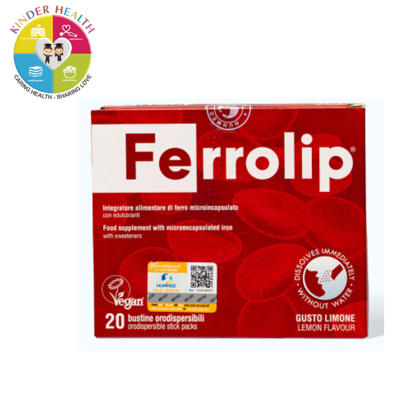 FERROLIP BỔ SUNG SẮT  ( HỘP 20 GÓI )