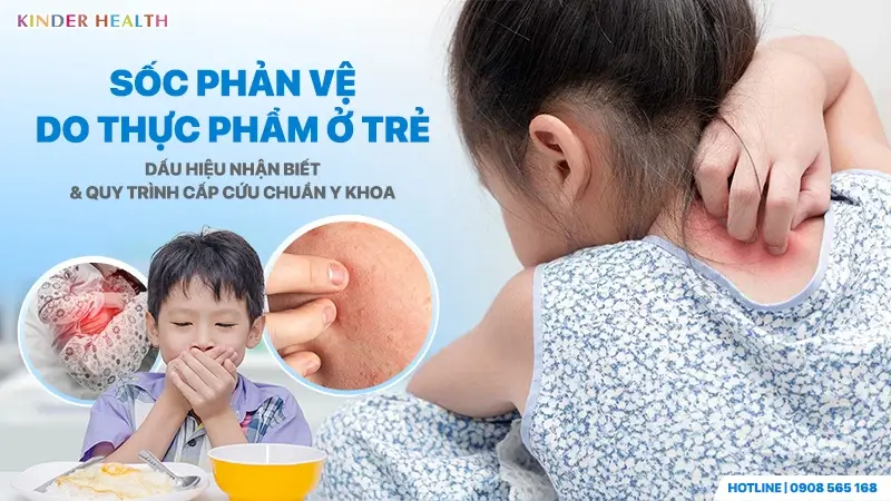 Trẻ em xuất hiện các biểu hiện buồn nôn, đau bụng và nổi mẩn đỏ ngứa ngáy do phản ứng phản vệ sau khi ăn.