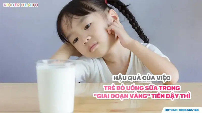 Trẻ Tiểu Học Thấp Lùn Do Bỏ Sữa Và Ngủ Trễ: Cơ Chế Sinh Học & Phác Đồ Kích Hoạt Chiều Cao Tự Nhiên 2 cảnh báo nguy cơ thiếu hụt dinh dưỡng thời kỳ tiền dậy thì do bỏ uống sữa