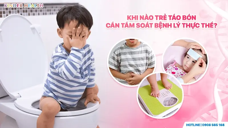 Biểu hiện táo bón kèm đau bụng, ốm sốt và sụt cân là dấu hiệu báo động cần khám tầm soát bệnh lý.