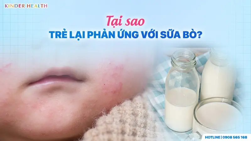 Em bé sơ sinh bị nổi mẩn đỏ ở hai bên má và cằm do phản ứng với thành phần trong sữa bò