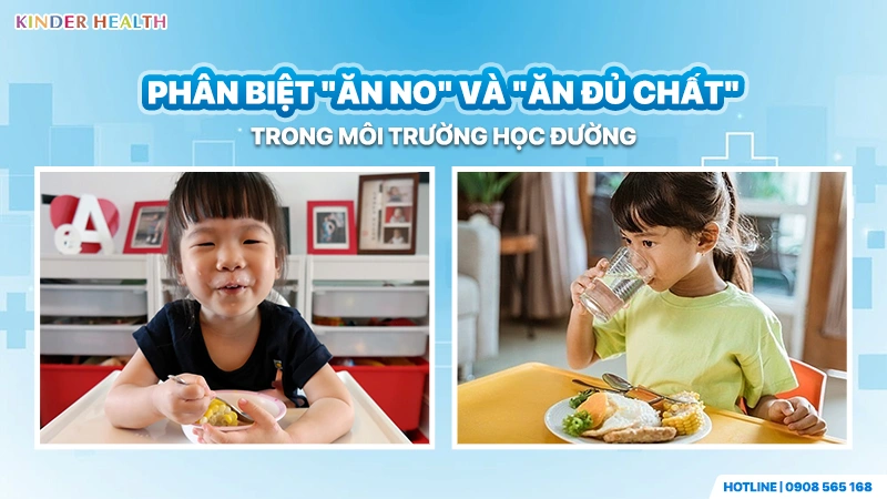 Phân biệt giữa việc ăn no và ăn đủ chất tại trường