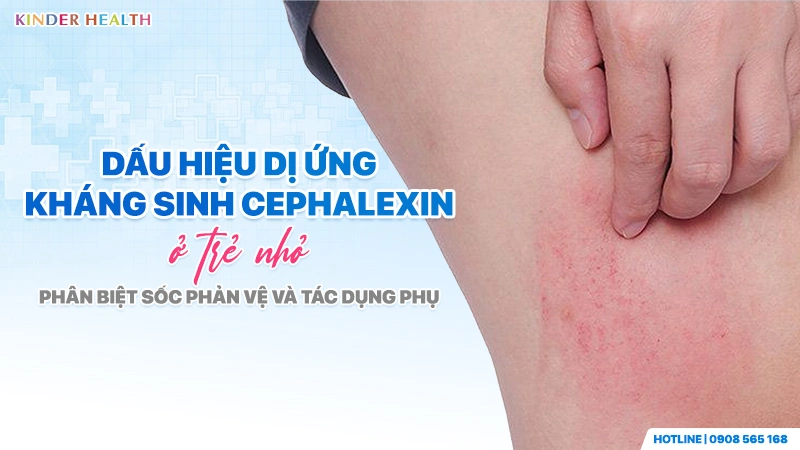 Dấu hiệu dị ứng kháng sinh cephalexin ở trẻ nhỏ