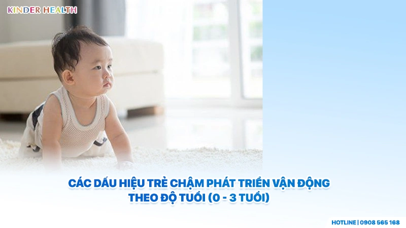 Bác sĩ KinderHealth liệt kê các dấu hiệu trẻ chậm phát triển vận động theo độ tuổi