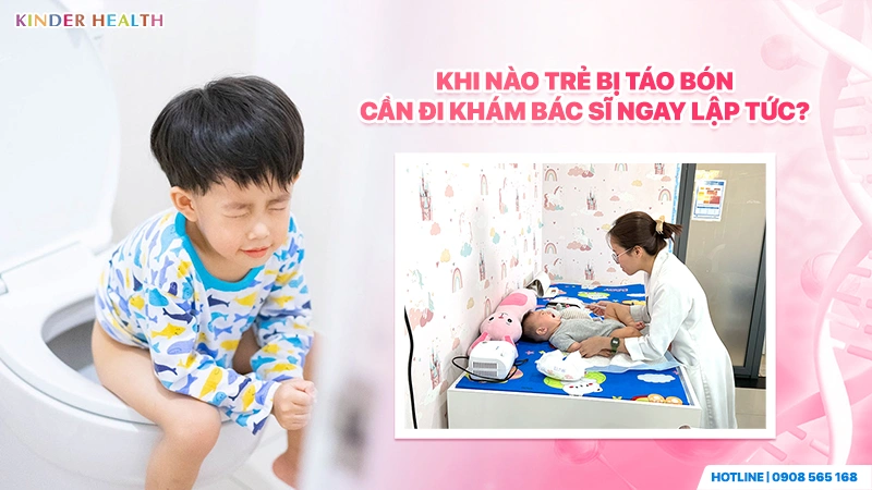 Chế Độ Ăn Cho Trẻ Bị Táo Bón: Phác Đồ Dinh Dưỡng Khoa Học Giúp Làm Mềm Phân Tự Nhiên 3 Khi nào trẻ bị táo bón cần đi khám bác sĩ ngay lập tức?