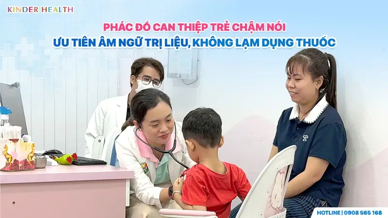 Bác sĩ KinderHealth thiết lập phác đồ can thiệp cho trẻ bị chậm nói ưu tiên âm ngữ trị liệu không lạm dụng thuốc