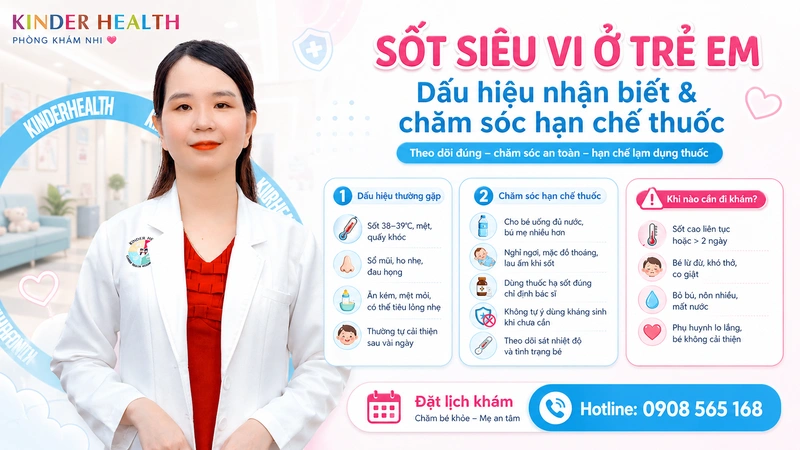Sốt Siêu Vi Ở Trẻ Em: Dấu Hiệu Nhận Biết Và Phác Đồ Chăm Sóc Hạn Chế Thuốc