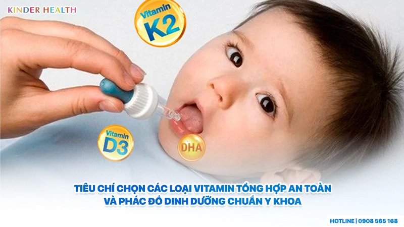 Tiêu chí chọn các loại vitamin tổng hợp an toàn và phác đồ dinh dưỡng chuẩn y khoa tại KinderHealth