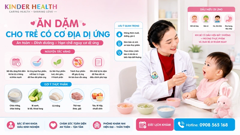 Ăn Dặm Cho Trẻ Có Cơ Địa Dị Ứng: Nguyên Tắc Bắt Đầu, Cách Thử Thực Phẩm Và Xử Lý An Toàn