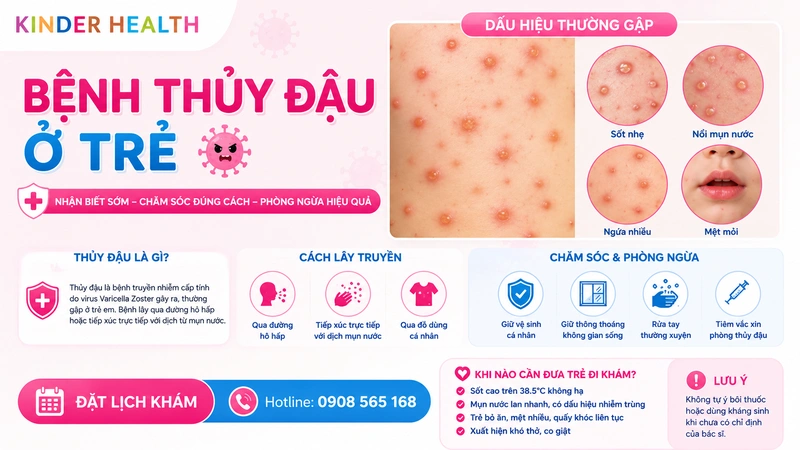 Bệnh Thủy Đậu Ở Trẻ Em: Dấu Hiệu Nhận Biết Và Phác Đồ Chăm Sóc Khoa Học Hạn Chế Sẹo Lõm
