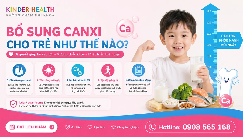 Bổ Sung Canxi Cho Trẻ Như Thế Nào? Phác Đồ Tối Ưu Chiều Cao Và Mật Độ Xương Chuẩn Y Khoa