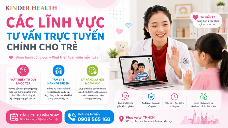 Các lĩnh vực tư vấn trực tuyến chính