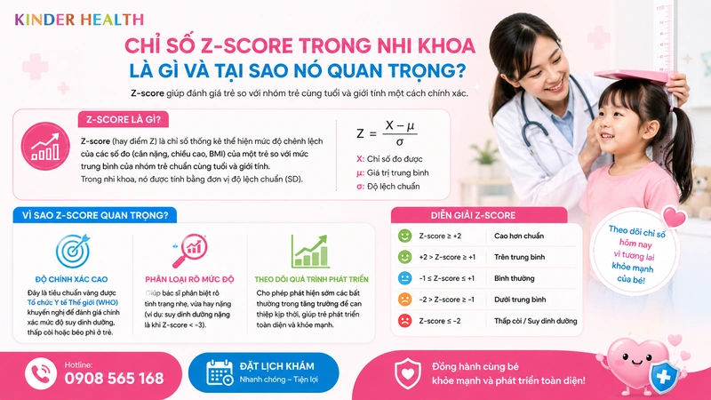 Chỉ số Z-score trong nhi khoa là gì và tại sao nó quan trọng?