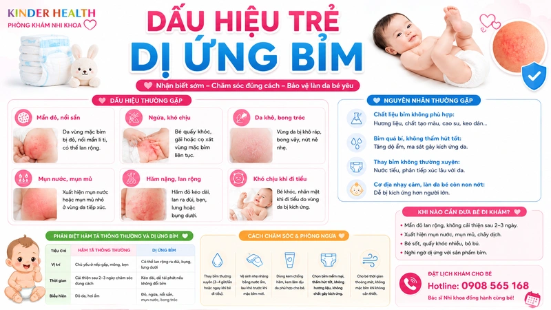 dau hieu di ung bim o tre