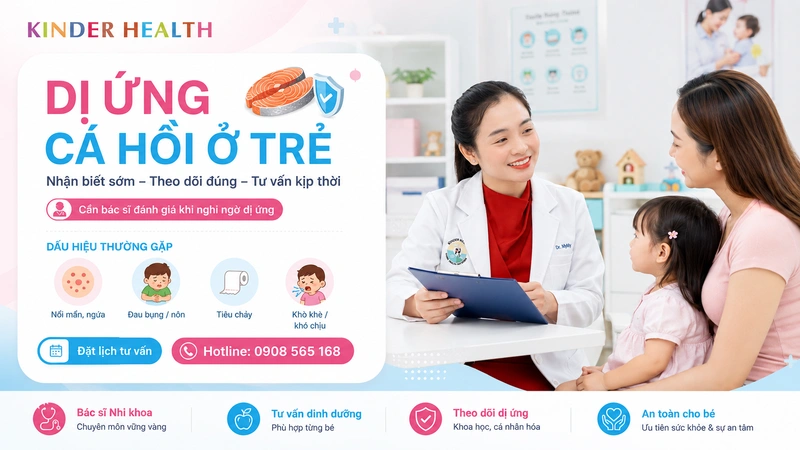 Dị Ứng Cá Hồi Ở Trẻ: Dấu Hiệu, Nguyên Nhân Và Khi Nào Cần Đi Khám