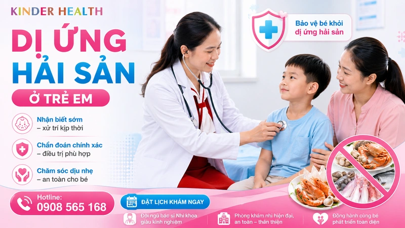 Dị Ứng Hải Sản Ở Trẻ Em: Dấu Hiệu, Phân Biệt Và Hướng Dẫn Xử Trí Chuẩn Y Khoa