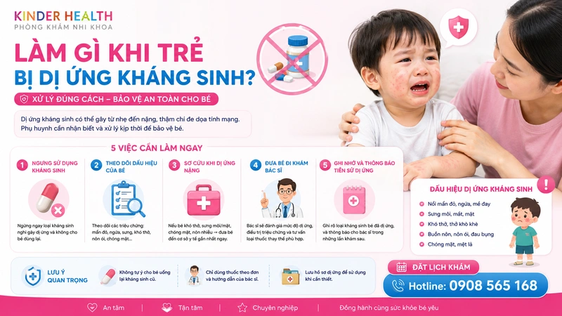 Làm Gì Khi Trẻ Bị Dị Ứng Kháng Sinh? Hướng Dẫn Xử Trí Khẩn Cấp Và Chăm Sóc Tại Nhà
