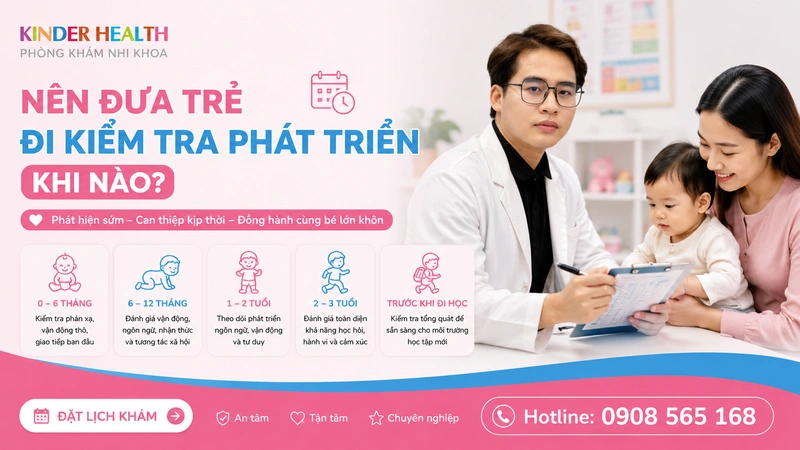 Nên Đưa Trẻ Đi Kiểm Tra Phát Triển Khi Nào? Lịch Trình Chuẩn Và Dấu Hiệu Báo Động