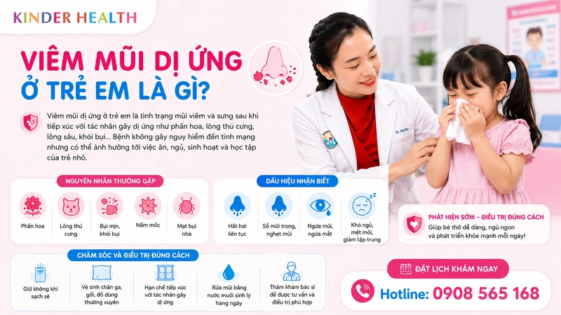 nguyên nhân và dấu hiệu viêm mũi dị ứng ở trẻ em là gì