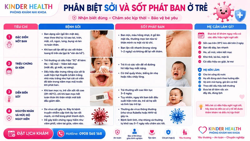 Phân Biệt Sởi Và Sốt Phát Ban Ở Trẻ: Động Học Cơn Sốt Và Dấu Hiệu Sàng Lọc Lâm Sàng Chính Xác Tại Nhà