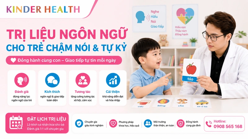Trị Liệu Ngôn Ngữ Cho Trẻ Chậm Nói Và Tự Kỷ: Khi Nào Cần, Học Gì Và Cha Mẹ Nên Làm Gì?