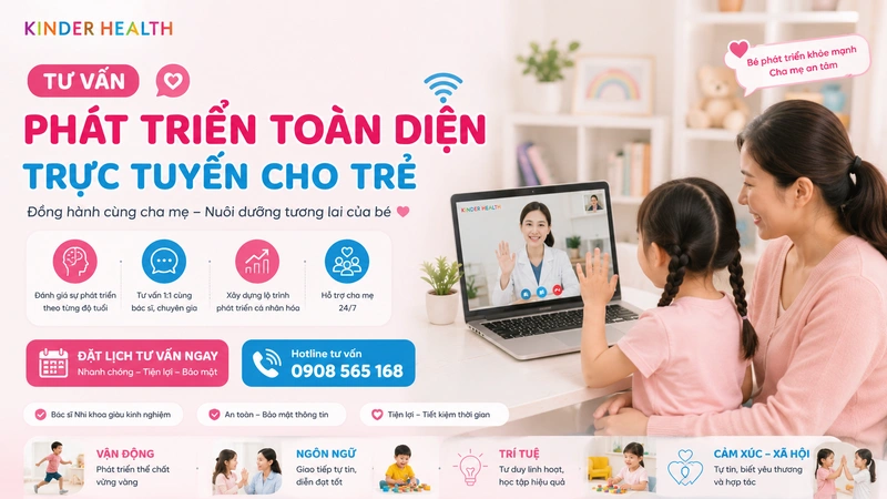 Tư Vấn Phát Triển Toàn Diện Trực Tuyến Cho Trẻ: Giải Pháp Sàng Lọc Và Can Thiệp Sớm Tại Nhà