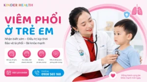 viem phoi o tre em