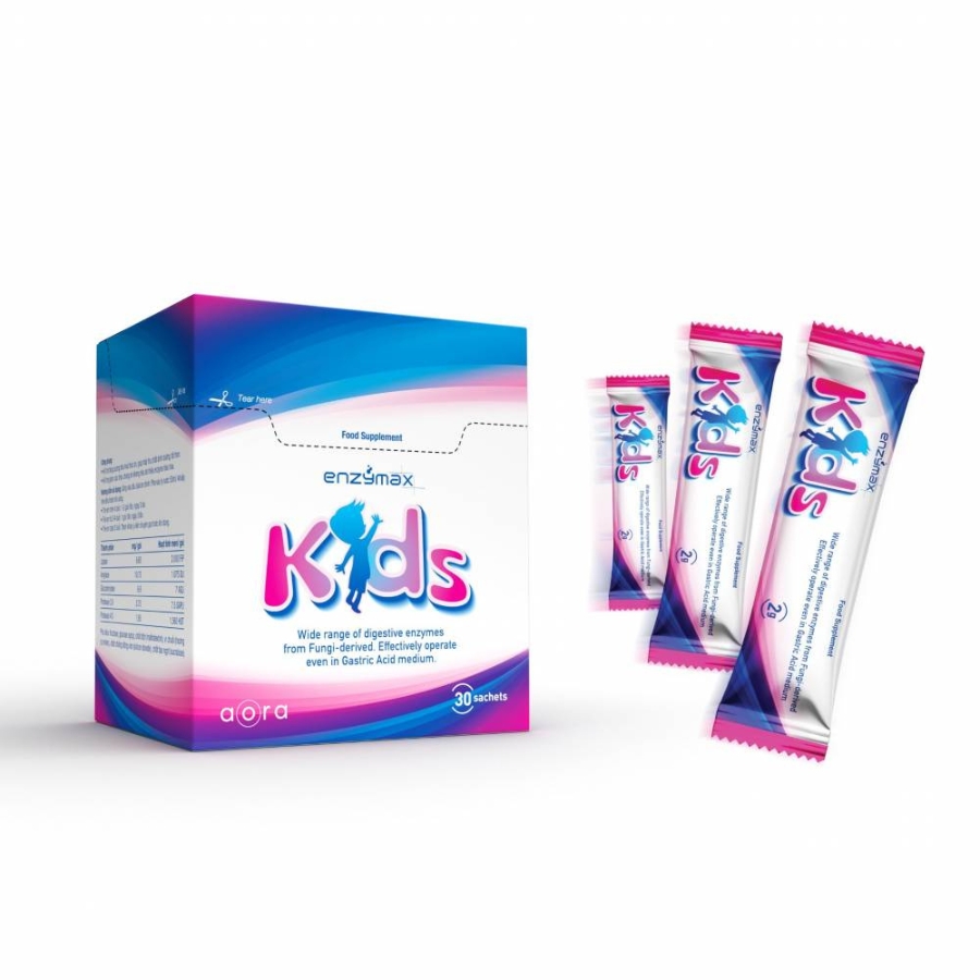 ENZYMAX KIDS HỖ TRỢ TIÊU HÓA (Hộp 30 gói) 1 ENZYMAX KIDS HỖ TRỢ TIÊU HÓA (Hộp 30 gói)